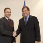 20 September 2012 The National Assembly Speaker MA Nebojsa Stefanovic and the President of the Council of Europe Parliamentary Assembly Jean-Claude Mignon